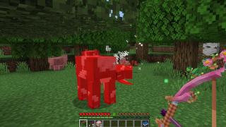 Screenshot of the Minecraft Bedrock Marketplace product Pink Weapons created by CubeCraft Games.