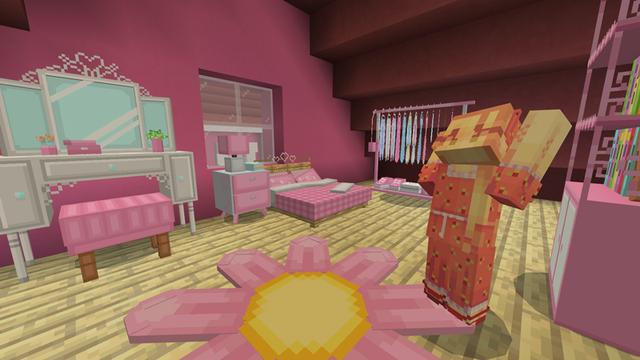 Screenshot of the Minecraft Bedrock Marketplace product Pink World created by CubeCraft Games.