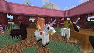 Screenshot of the Minecraft Bedrock Marketplace product Pink World created by CubeCraft Games.