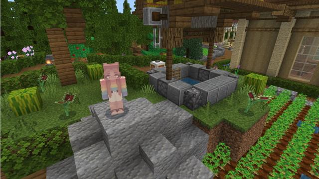 Screenshot of the Minecraft Bedrock Marketplace product Plants created by CubeCraft Games.