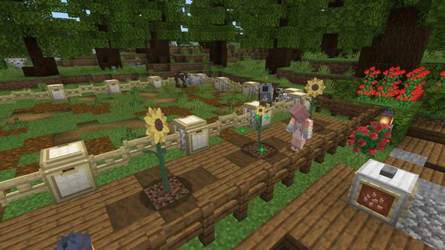 Screenshot of the Minecraft Bedrock Marketplace product Plants created by CubeCraft Games.