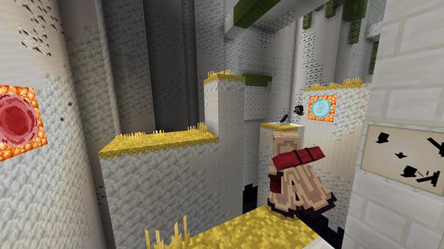 Screenshot of the Minecraft Bedrock Marketplace product Portal Puzzle created by CubeCraft Games.
