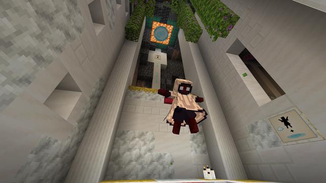 Screenshot of the Minecraft Bedrock Marketplace product Portal Puzzle created by CubeCraft Games.