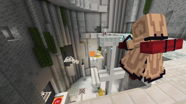 Screenshot of the Minecraft Bedrock Marketplace product Portal Puzzle created by CubeCraft Games.