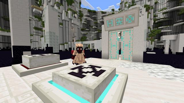 Screenshot of the Minecraft Bedrock Marketplace product Portal Puzzle created by CubeCraft Games.