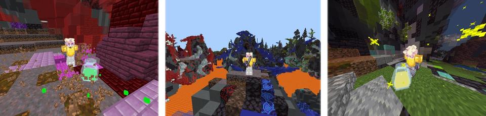 Panorama of the Minecraft Bedrock Marketplace product Potions Plus created by CubeCraft Games.