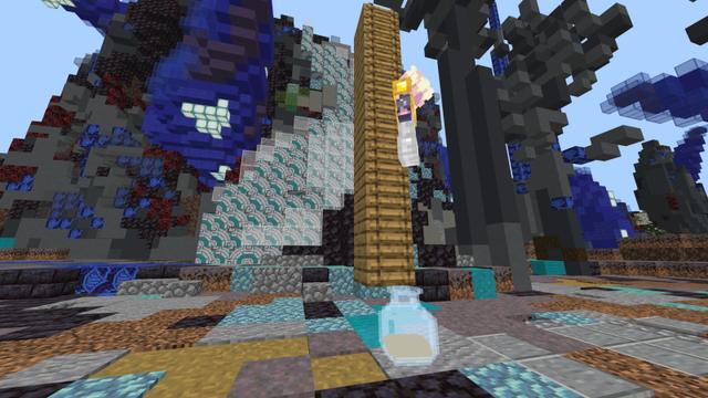 Screenshot of the Minecraft Bedrock Marketplace product Potions Plus created by CubeCraft Games.