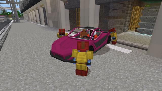 Screenshot of the Minecraft Bedrock Marketplace product Racetrack created by CubeCraft Games.