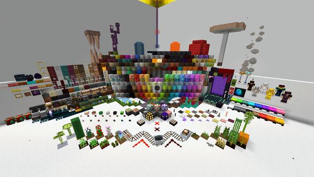 Screenshot of the Minecraft Bedrock Marketplace product Rainbow Eclipse PvP Pack created by CubeCraft Games.