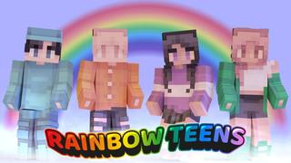 Thumbnail of the Minecraft Bedrock Marketplace product Rainbow Teens created by CubeCraft Games.