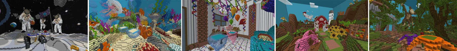 Panorama of the Minecraft Bedrock Marketplace product Rebuild created by CubeCraft Games.