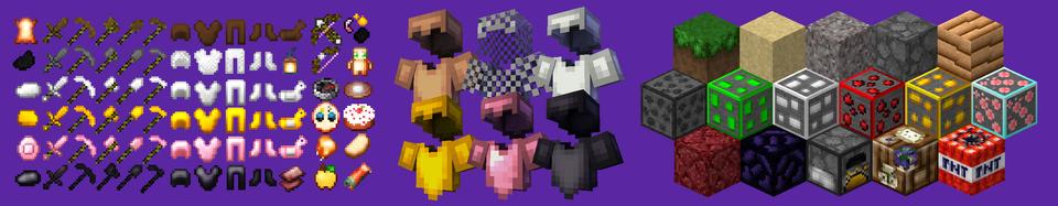 Panorama of the Minecraft Bedrock Marketplace product Rose 16x PvP Pack created by CubeCraft Games.