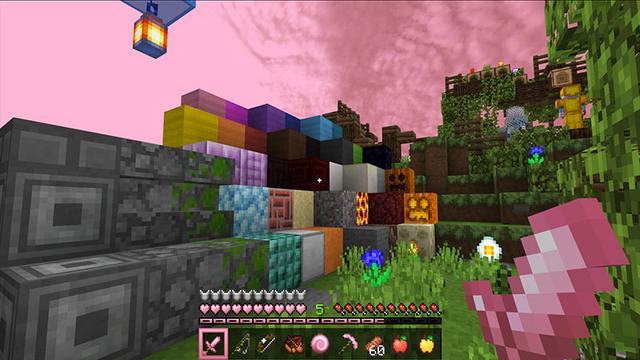 Screenshot of the Minecraft Bedrock Marketplace product Rose 16x PvP Pack created by CubeCraft Games.