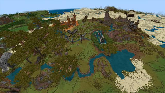 Screenshot of the Minecraft Bedrock Marketplace product Safari Park created by CubeCraft Games.