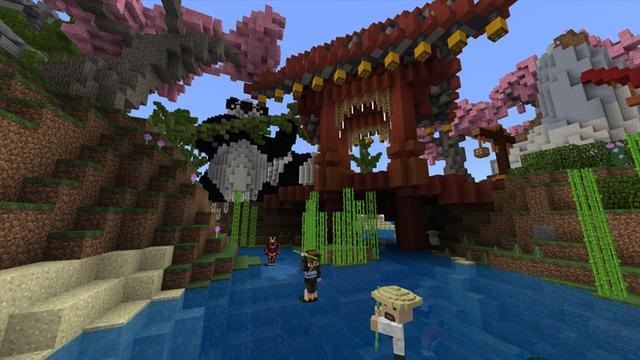 Screenshot of the Minecraft Bedrock Marketplace product Samurai Sanctuary created by CubeCraft Games.