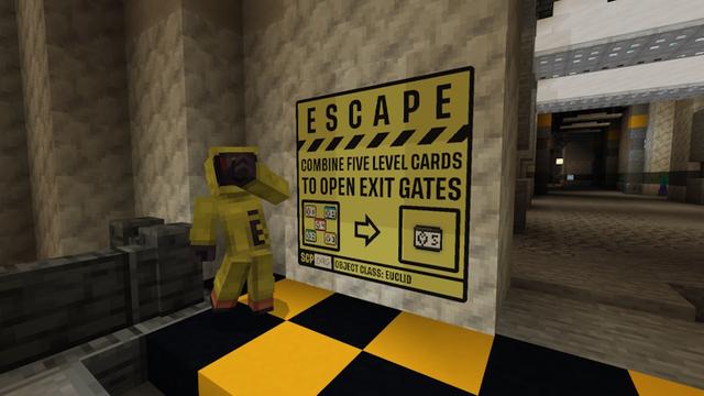 Screenshot of the Minecraft Bedrock Marketplace product SCP 096 created by CubeCraft Games.