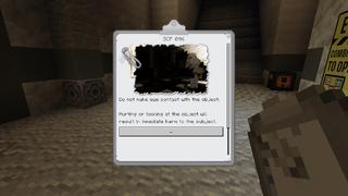 Screenshot of the Minecraft Bedrock Marketplace product SCP 096 created by CubeCraft Games.