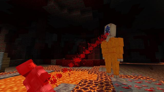 Screenshot of the Minecraft Bedrock Marketplace product SCP 173 created by CubeCraft Games.