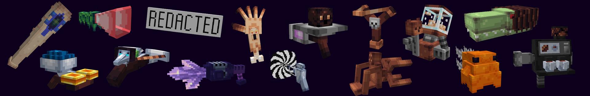 Panorama of the Minecraft Bedrock Marketplace product SCP Weapons created by CubeCraft Games.