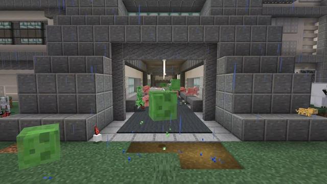 Screenshot of the Minecraft Bedrock Marketplace product Sideways Mobs created by CubeCraft Games.