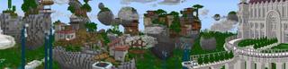 Panorama of the Minecraft Bedrock Marketplace product Sky City created by CubeCraft Games.