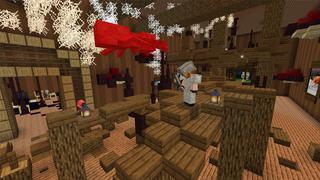 Screenshot of the Minecraft Bedrock Marketplace product Sky City created by CubeCraft Games.