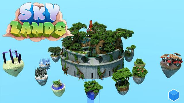 Thumbnail of the Minecraft Bedrock Marketplace product Terras do Céu created by CubeCraft Games.