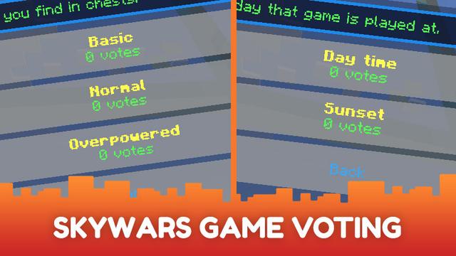 Screenshot of the Minecraft Bedrock Marketplace product SkyWars - 90 Day Pass created by CubeCraft Games.