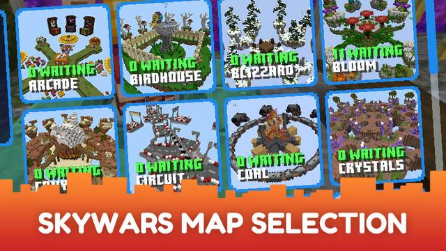 Screenshot of the Minecraft Bedrock Marketplace product SkyWars - 90 Day Pass created by CubeCraft Games.