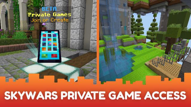 Screenshot of the Minecraft Bedrock Marketplace product SkyWars - 90 Day Pass created by CubeCraft Games.