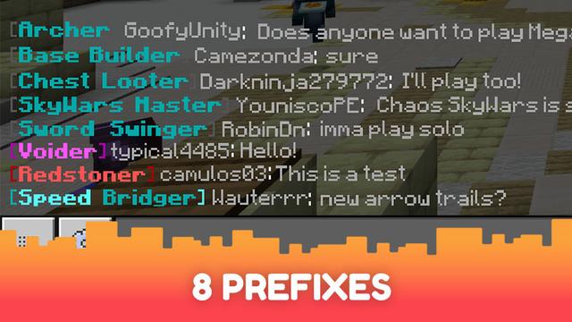 Screenshot of the Minecraft Bedrock Marketplace product SkyWars Rank created by CubeCraft Games.