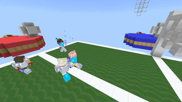 Screenshot of the Minecraft Bedrock Marketplace product SkyWars created by CubeCraft Games.