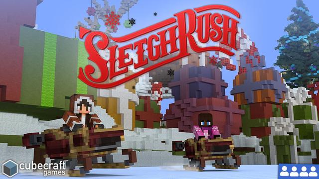 Thumbnail of the Minecraft Bedrock Marketplace product Sleigh Rush created by CubeCraft Games.