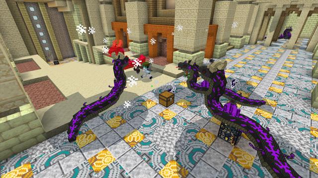 Screenshot of the Minecraft Bedrock Marketplace product Snakes created by CubeCraft Games.