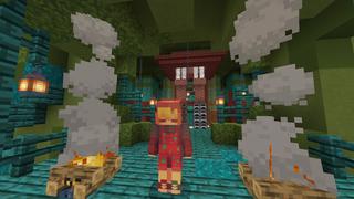 Screenshot of the Minecraft Bedrock Marketplace product Sniffer Base created by CubeCraft Games.