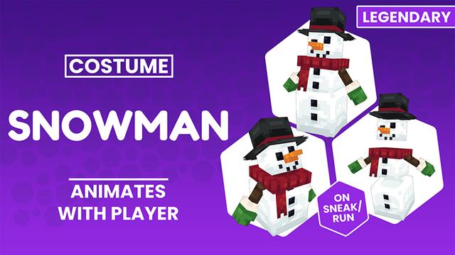 Thumbnail of the Minecraft Bedrock Marketplace product Snowman - Costume created by CubeCraft Games.