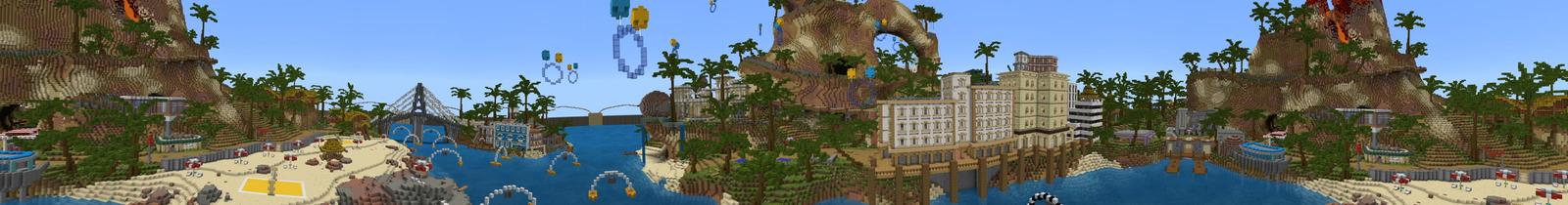Panorama of the Minecraft Bedrock Marketplace product Sport Resort created by CubeCraft Games.