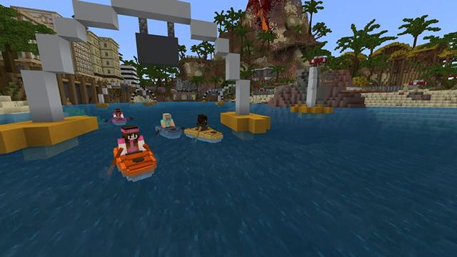 Screenshot of the Minecraft Bedrock Marketplace product Sport Resort created by CubeCraft Games.