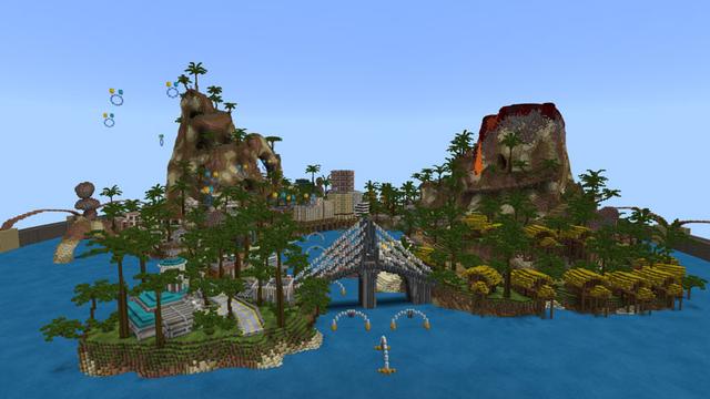 Screenshot of the Minecraft Bedrock Marketplace product Sport Resort created by CubeCraft Games.