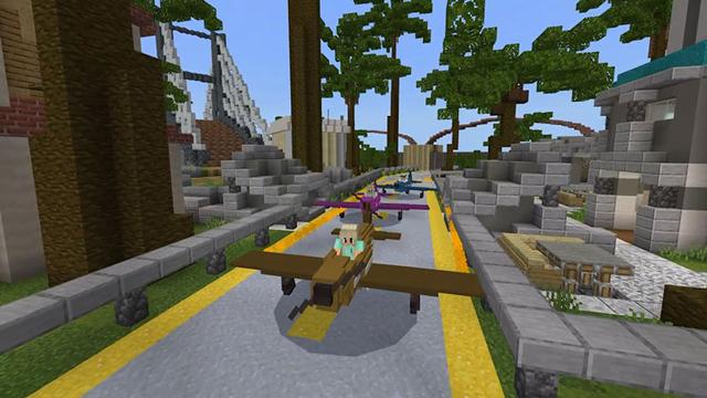 Screenshot of the Minecraft Bedrock Marketplace product Sport Resort created by CubeCraft Games.