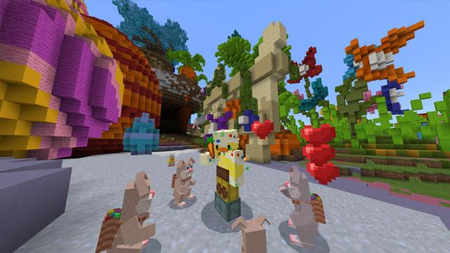Screenshot of the Minecraft Bedrock Marketplace product Spring Season created by CubeCraft Games.