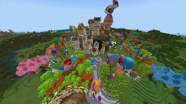 Screenshot of the Minecraft Bedrock Marketplace product Spring Season created by CubeCraft Games.