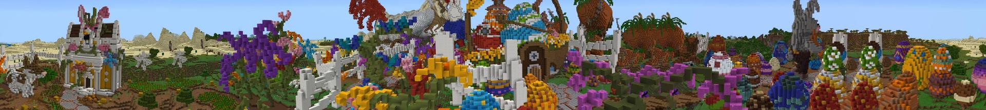 Panorama of the Minecraft Bedrock Marketplace product Spring Sunrise created by CubeCraft Games.