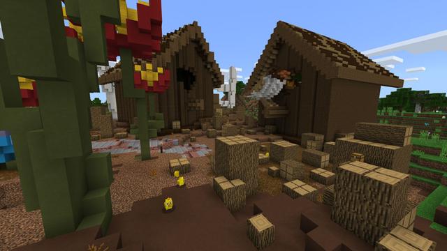 Screenshot of the Minecraft Bedrock Marketplace product Spring Sunrise created by CubeCraft Games.