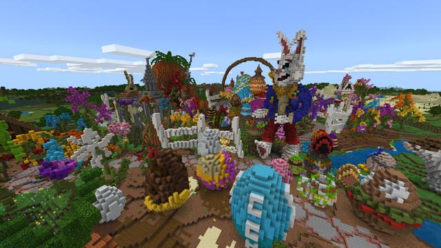 Screenshot of the Minecraft Bedrock Marketplace product Spring Sunrise created by CubeCraft Games.