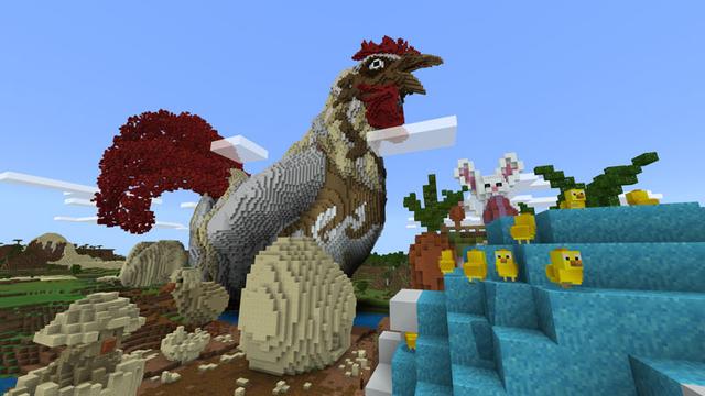 Screenshot of the Minecraft Bedrock Marketplace product Spring Sunrise created by CubeCraft Games.