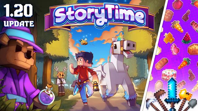 Thumbnail of the Minecraft Bedrock Marketplace product StoryTime created by CubeCraft Games.