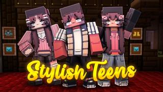 Thumbnail of the Minecraft Bedrock Marketplace product Stylish Teens created by CubeCraft Games.