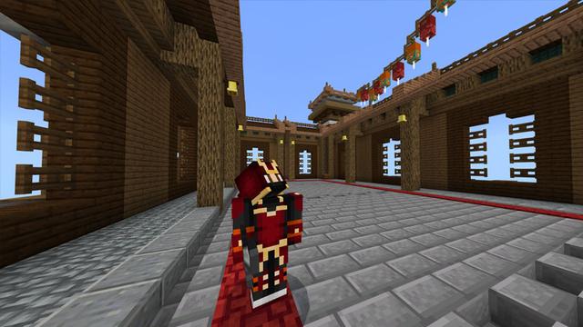 Screenshot of the Minecraft Bedrock Marketplace product Taiga Temple created by CubeCraft Games.