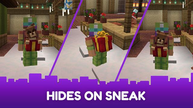 Screenshot of the Minecraft Bedrock Marketplace product Teddy Present - Backswag created by CubeCraft Games.